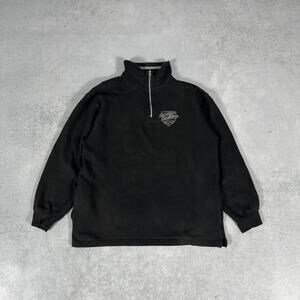 Harley-Davidson Quarter Zip Pullover Black - Size: M